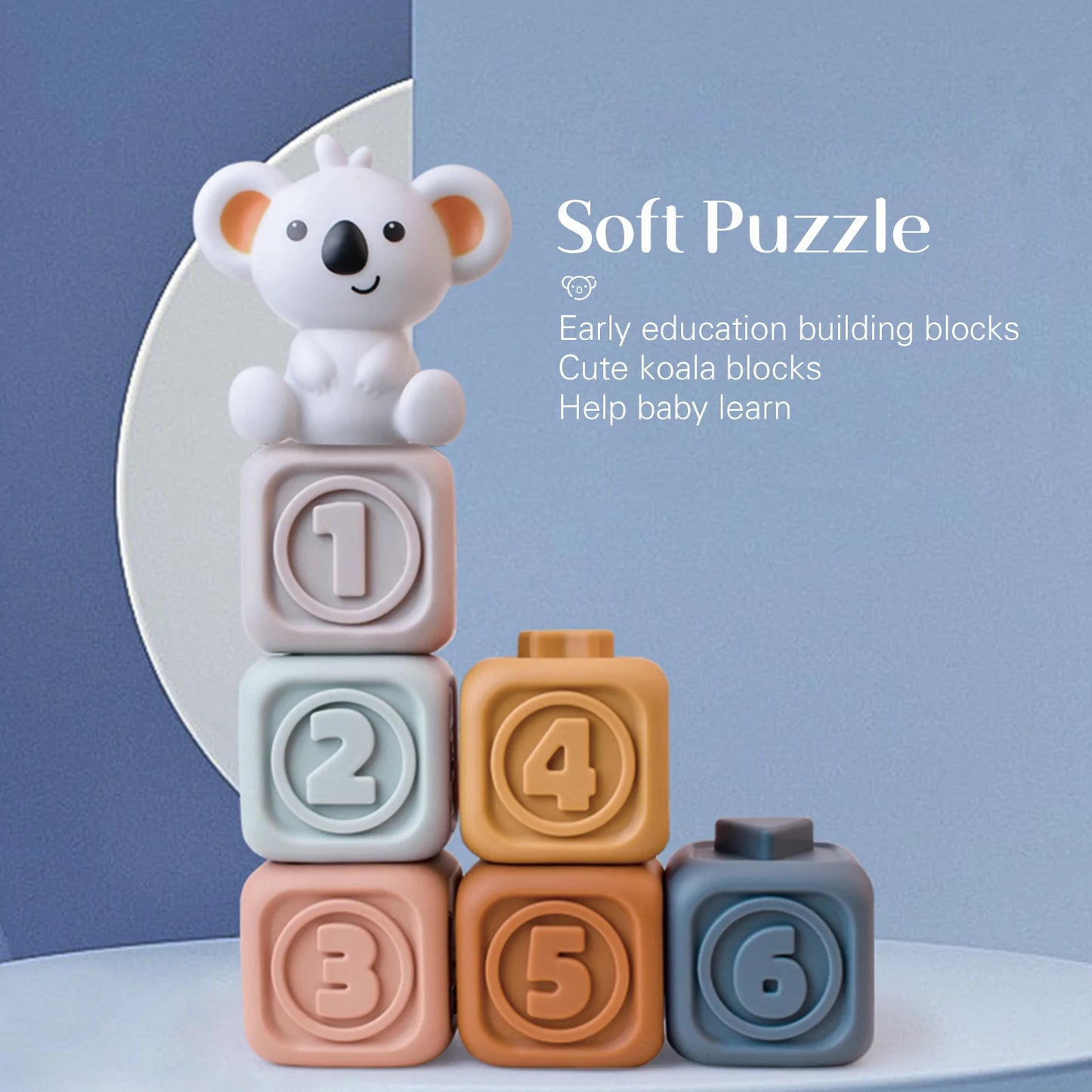 Soft Puzzle Early EducationBuilding Blocks Cute Koala Blocks - MamimamiHome Baby