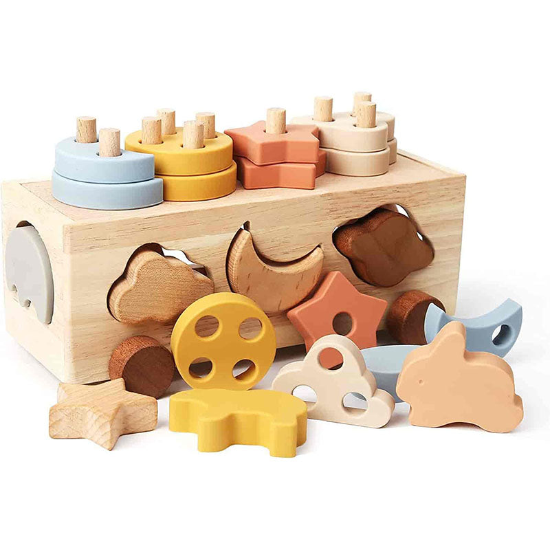 3 In 1 Wooden Shape Sorting Car