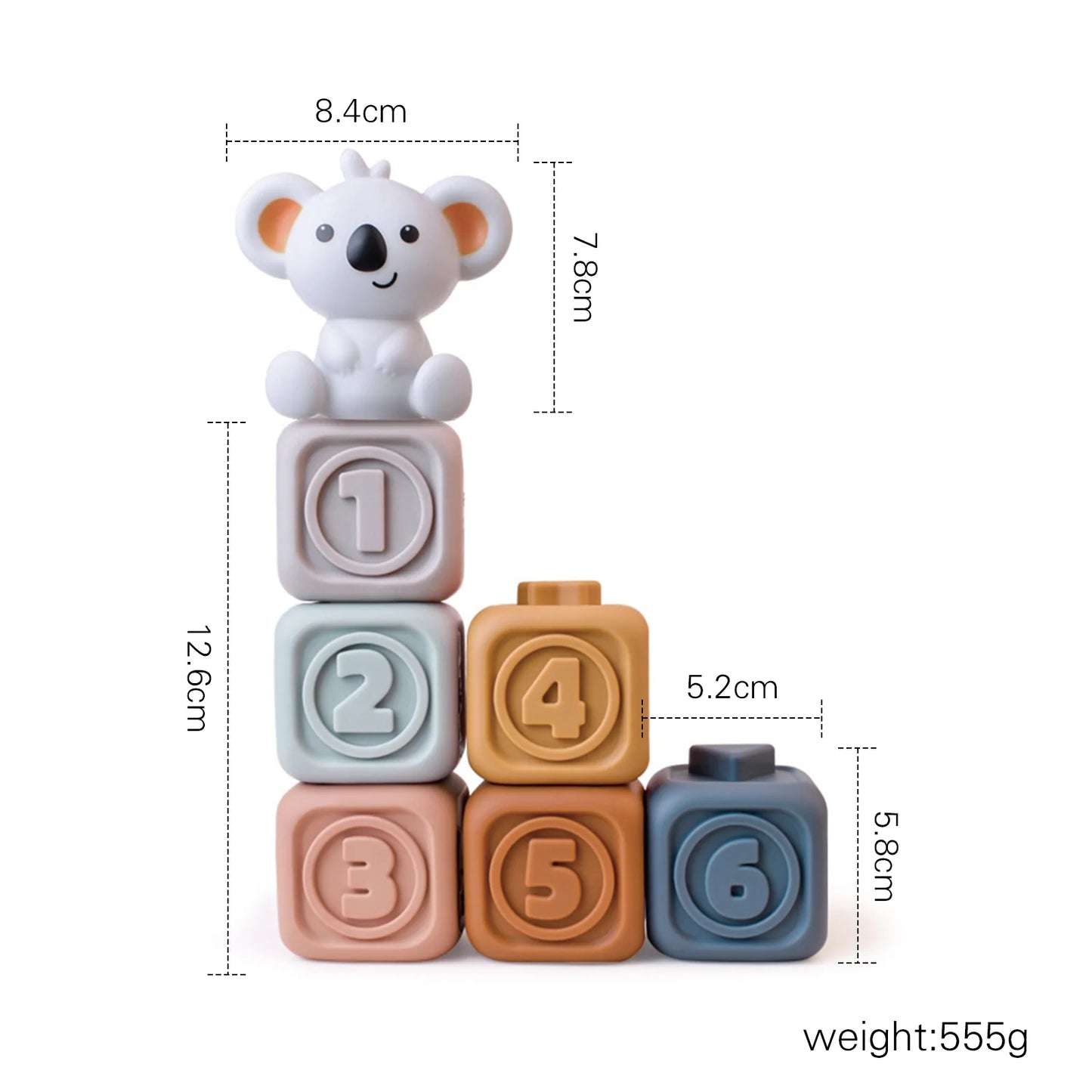 Soft Puzzle Early EducationBuilding Blocks Cute Koala Blocks - MamimamiHome Baby