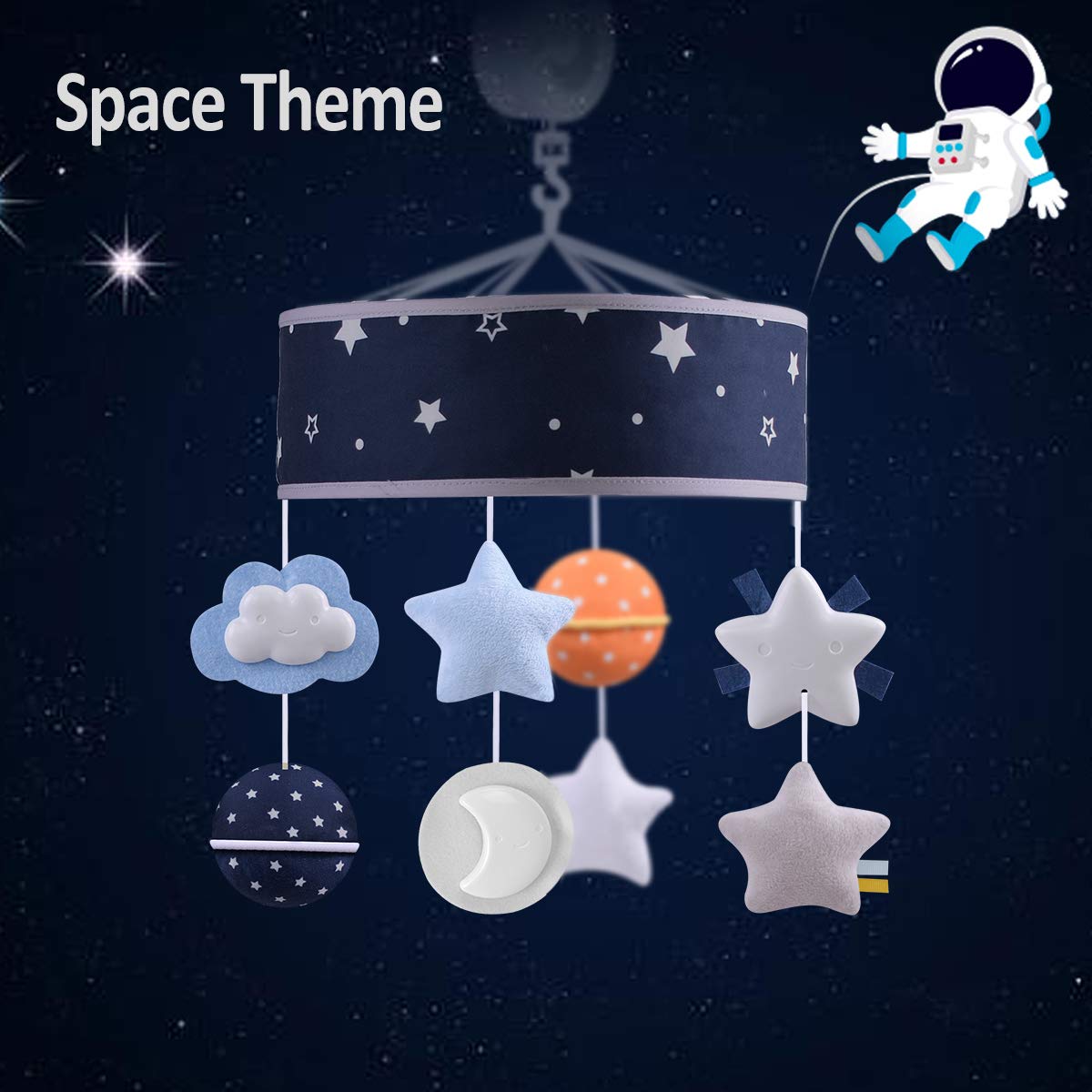 Space Theme Crib Mobile.