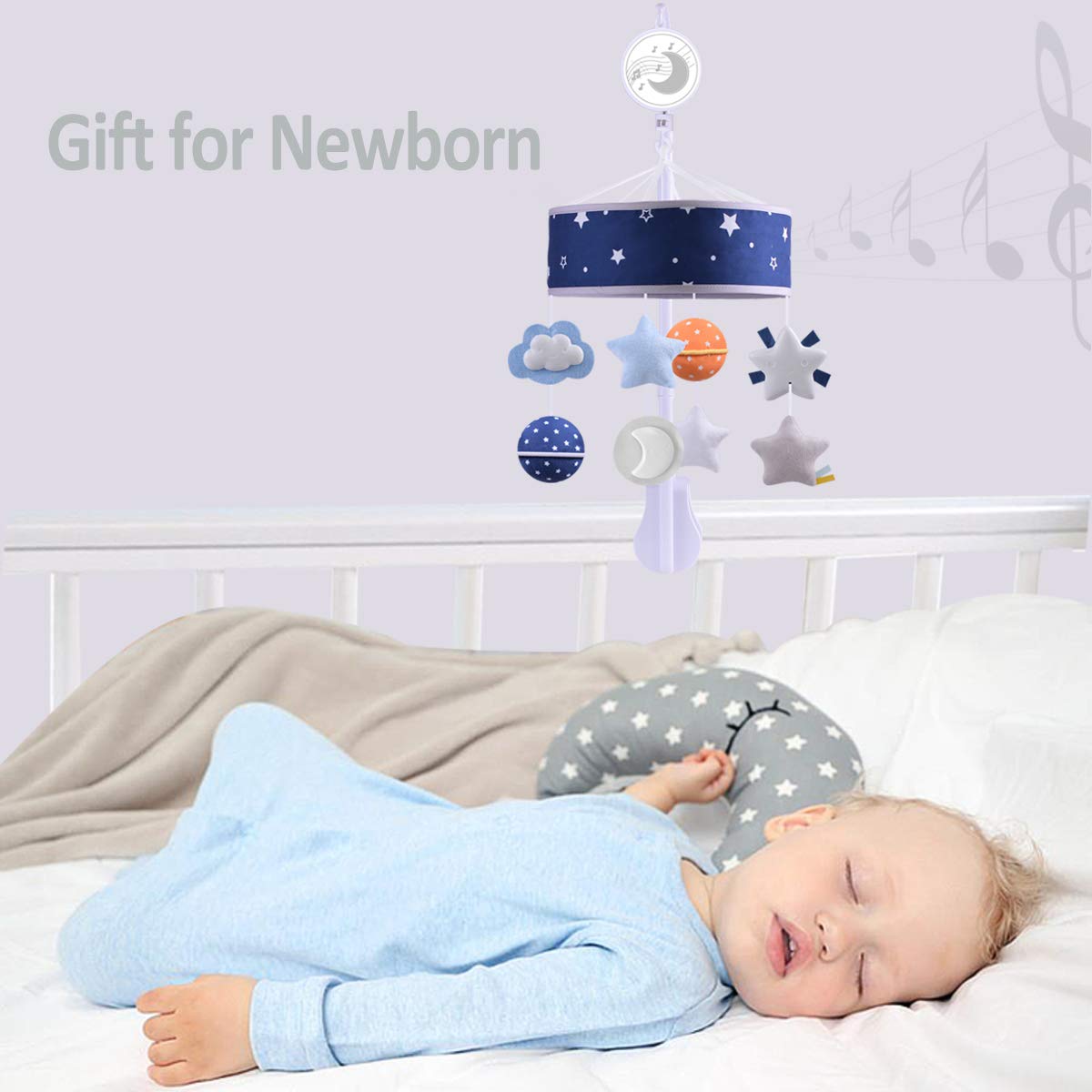 Space Theme Crib Mobile.