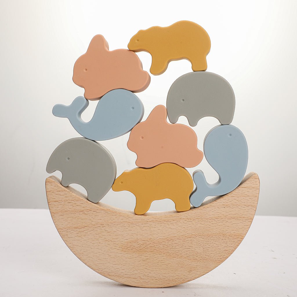 Wooden Animal Rocking Stacker  