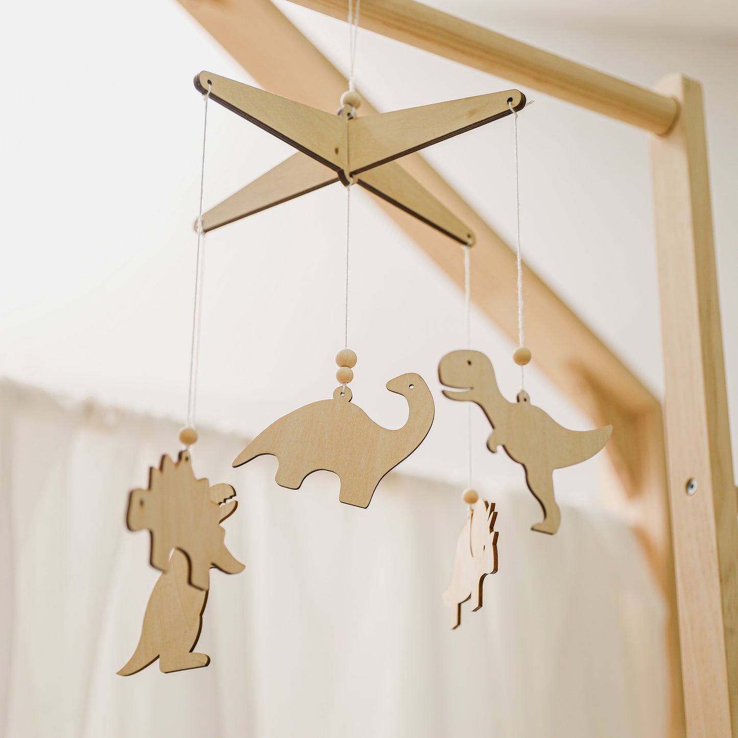 Wooden Dinosaur Bed Bell - MamimamiHome Baby