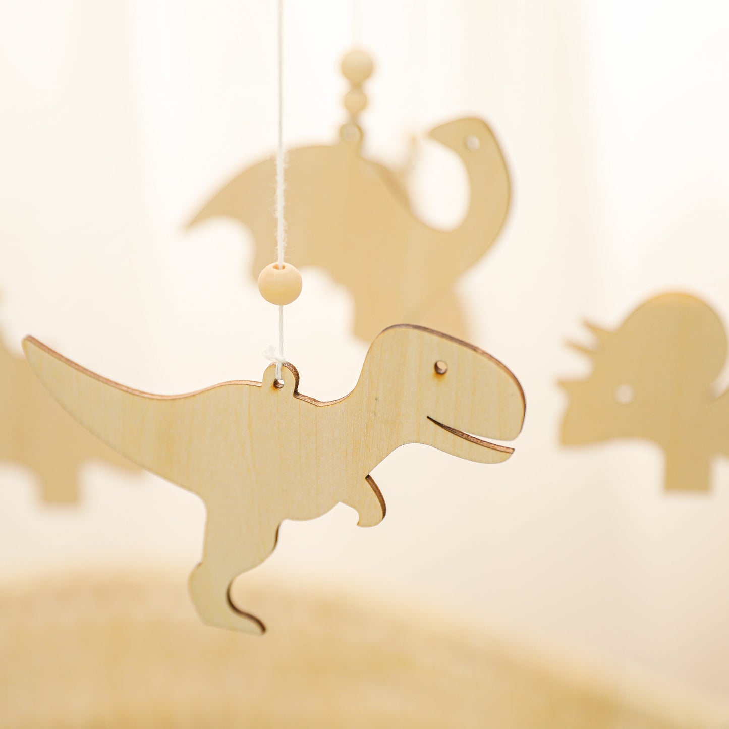 Wooden Dinosaur Bed Bell - MamimamiHome Baby