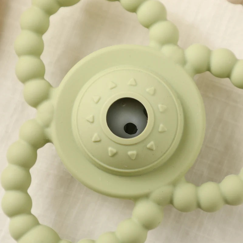 Chewable Triangular Baby Teether Rattle Toy - MamimamiHome Baby