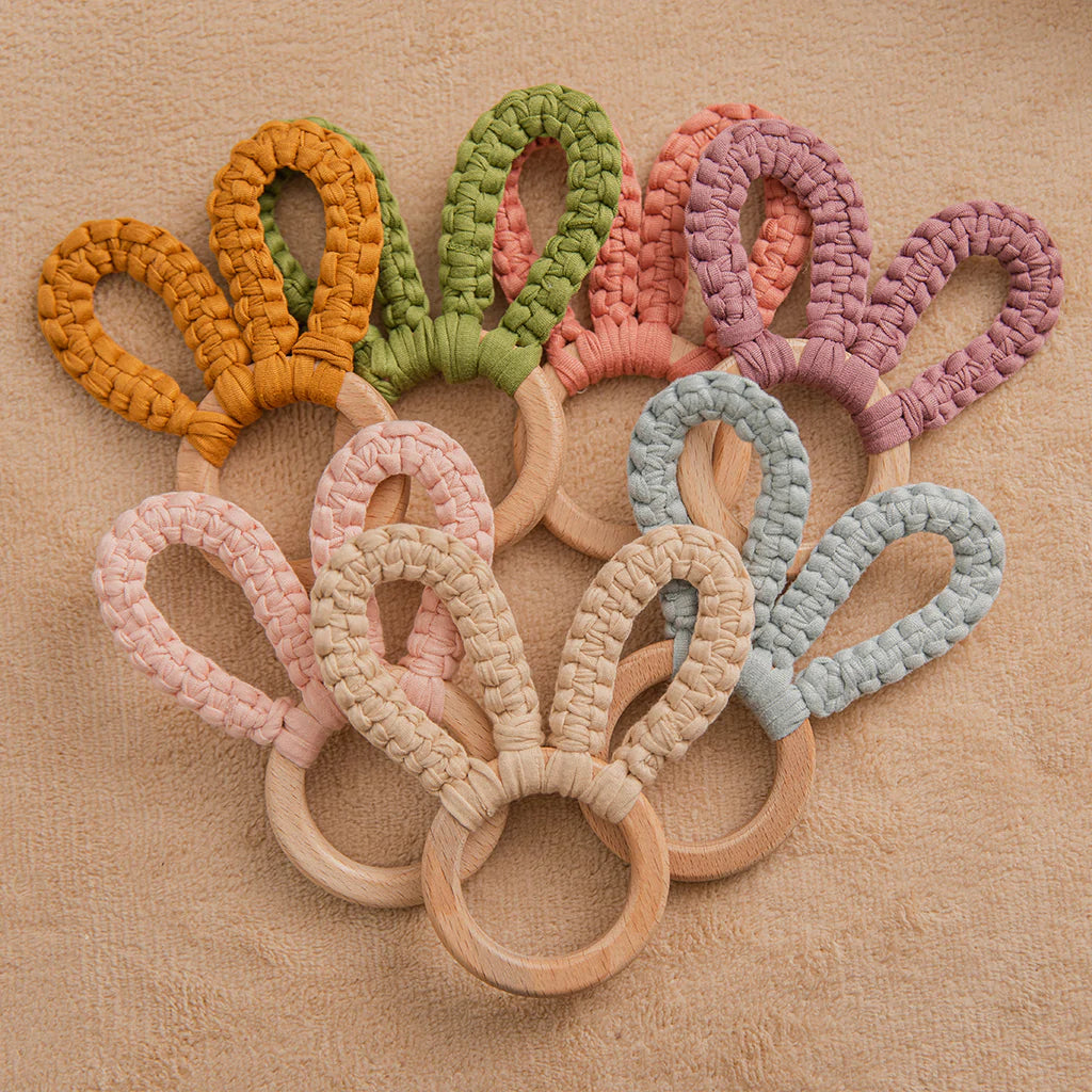 Sweet Bunny Teether Ring - MamimamiHome Baby