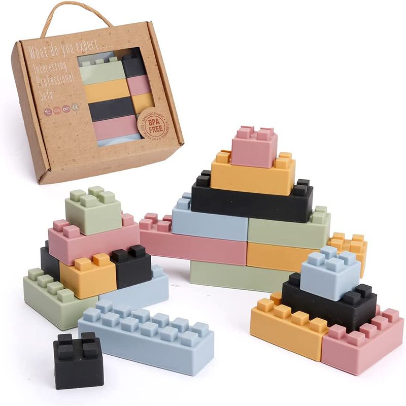 Children's  Chewable Silicone Building Blocks