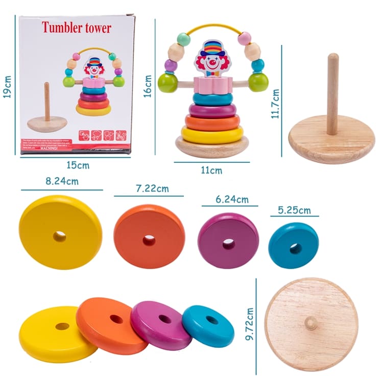 Clown Shape Building stacker Block size