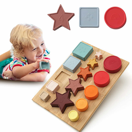 Geometric Shape Stacking Toys