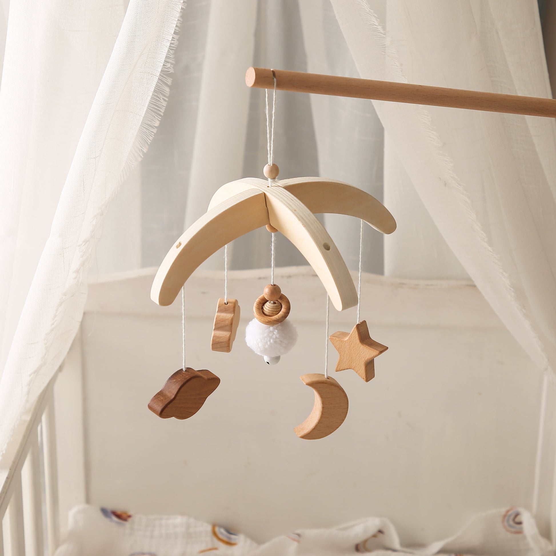 Wooden Interstellar Bed Bell - MamimamiHome Baby