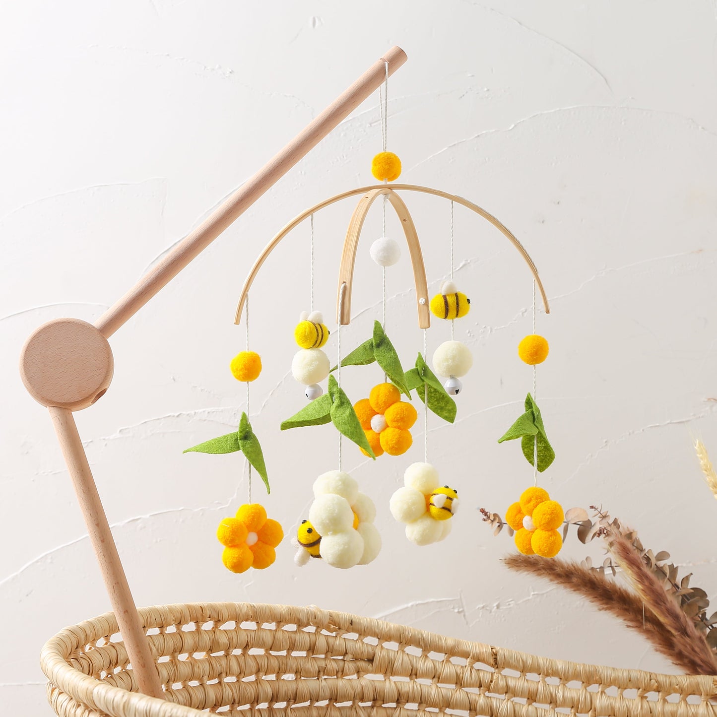 Handmade Bee & Flower Bed Bell - MamimamiHome Baby