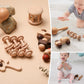 Montessori Wooden Rattle baby play