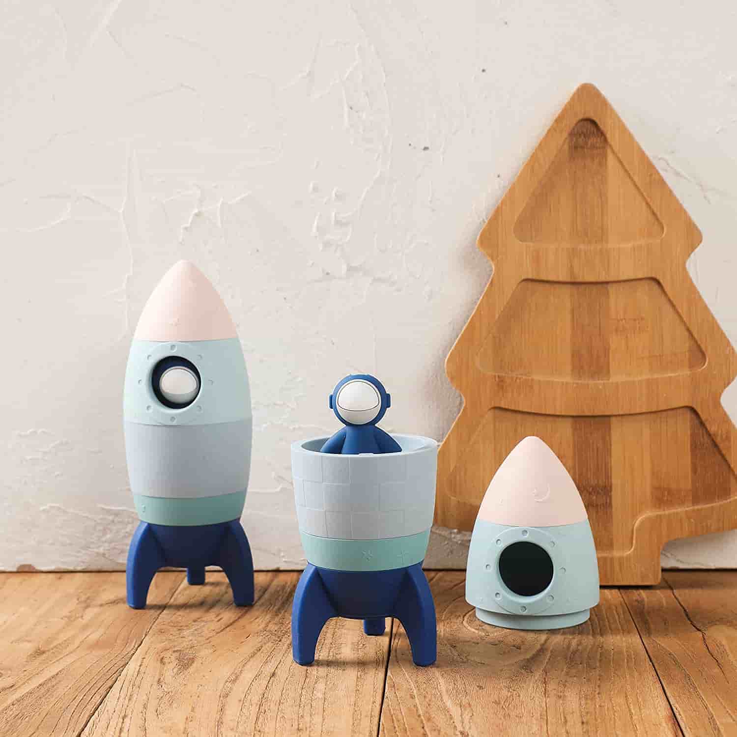Stacking Toy Rocket  decorate in house