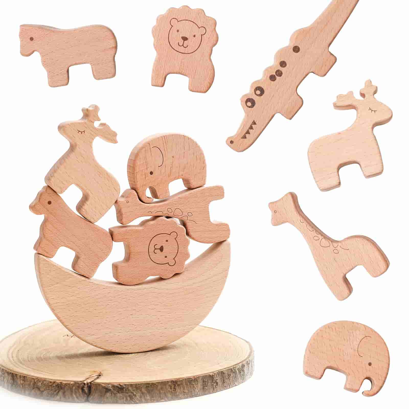 Wooden Animal Kingdom Stacking 