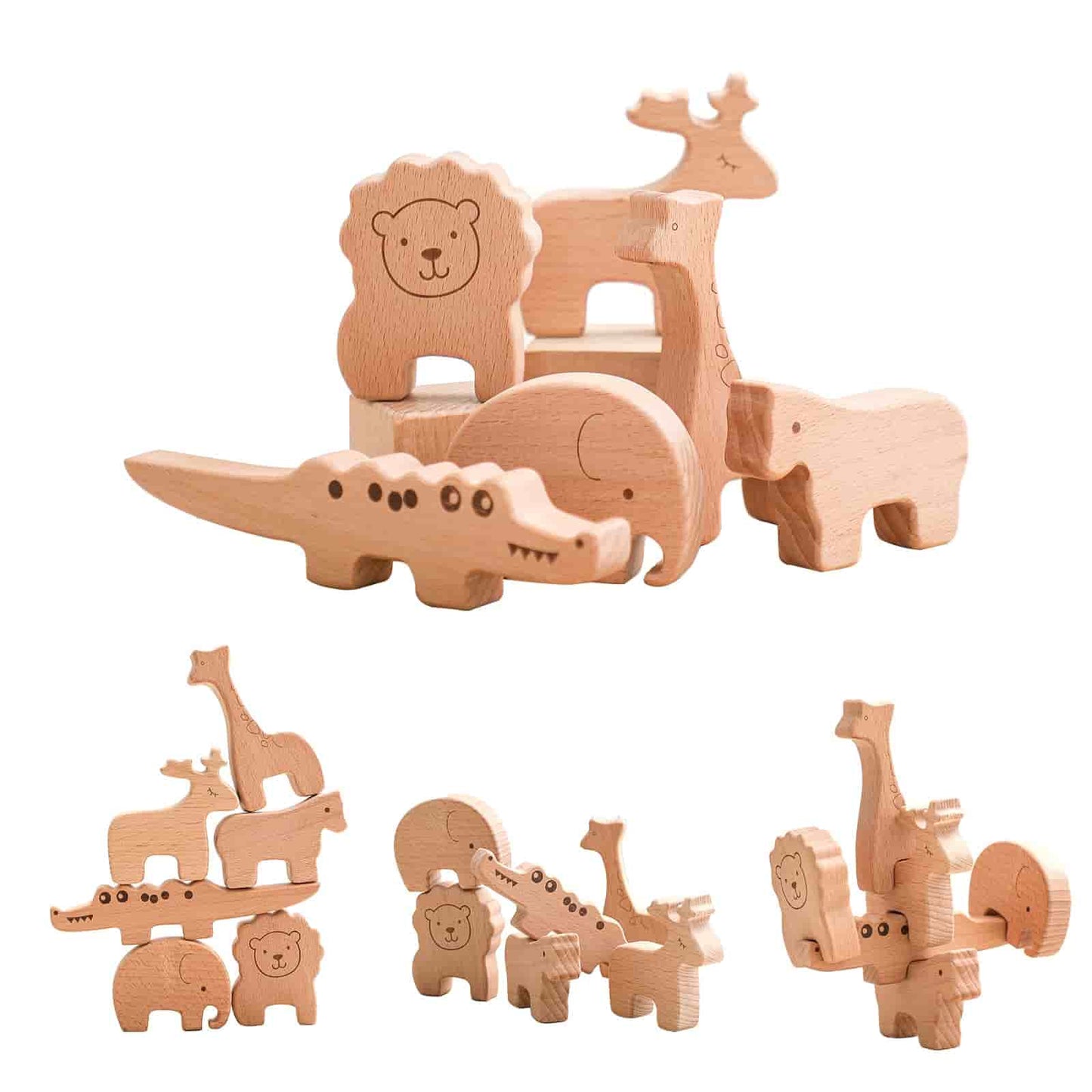 Wooden Animal Kingdom Stacking   modeling