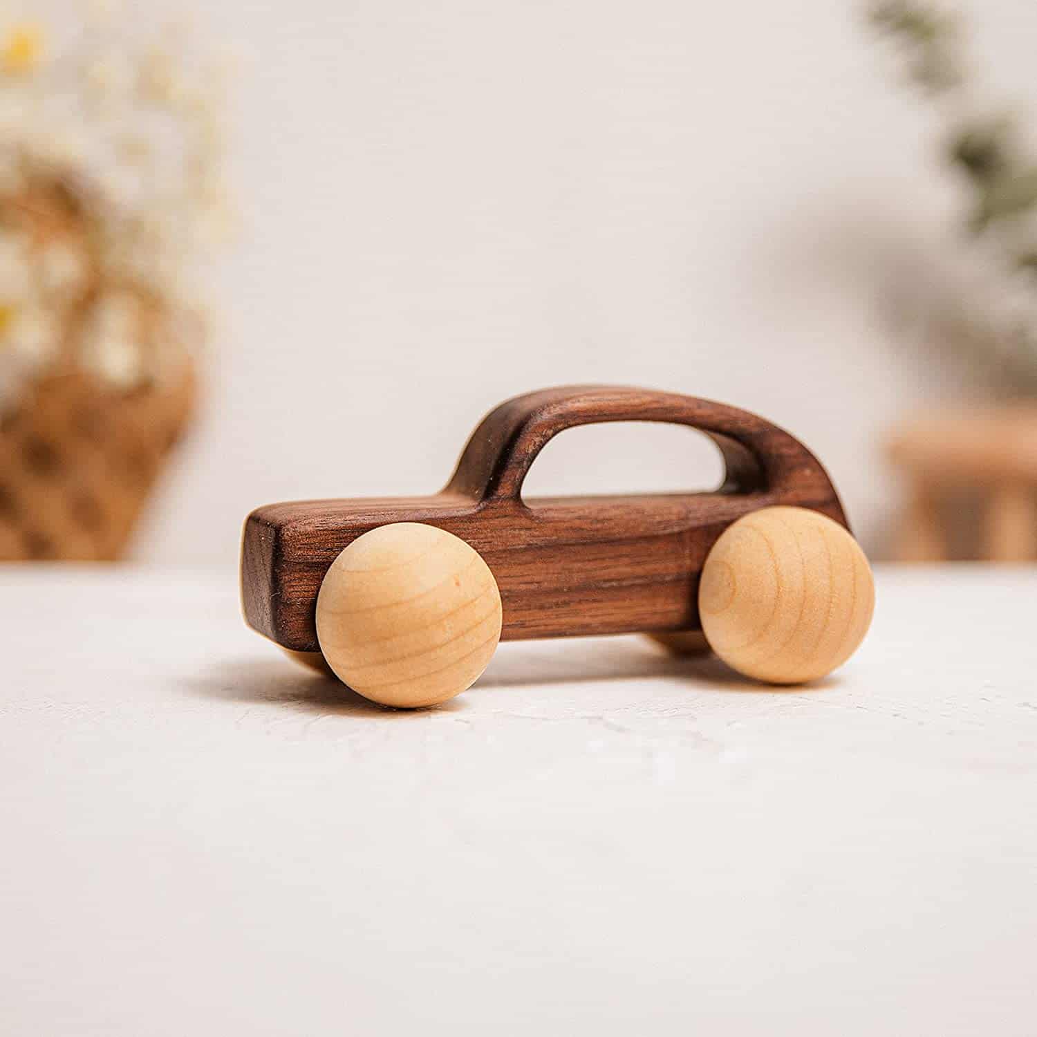 Wooden Car Toy Car 3 Pieces Traffic Game