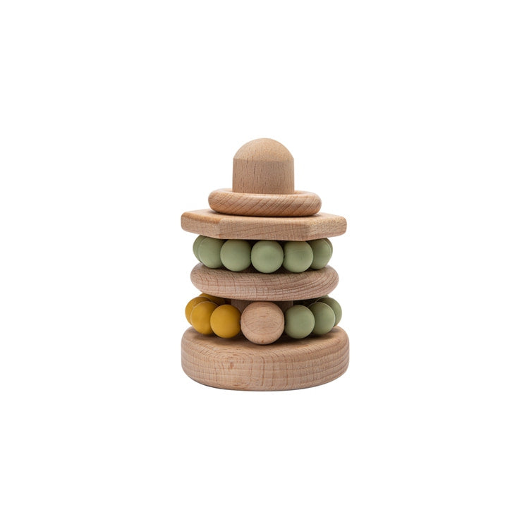 Wooden Natural Building Blocks Green