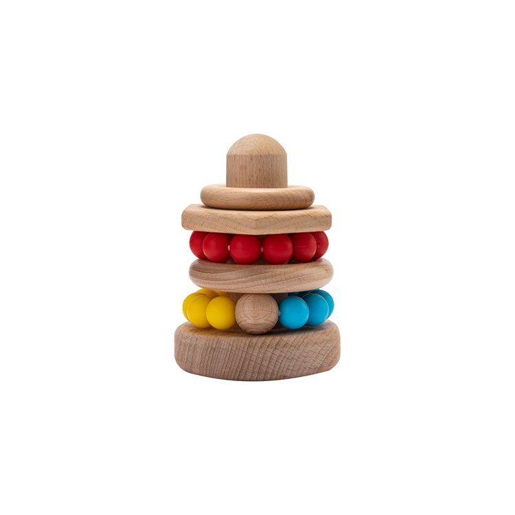 Wooden Natural Building Blocks red  color