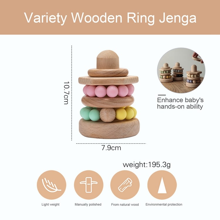 Wooden Natural Building Blocks size