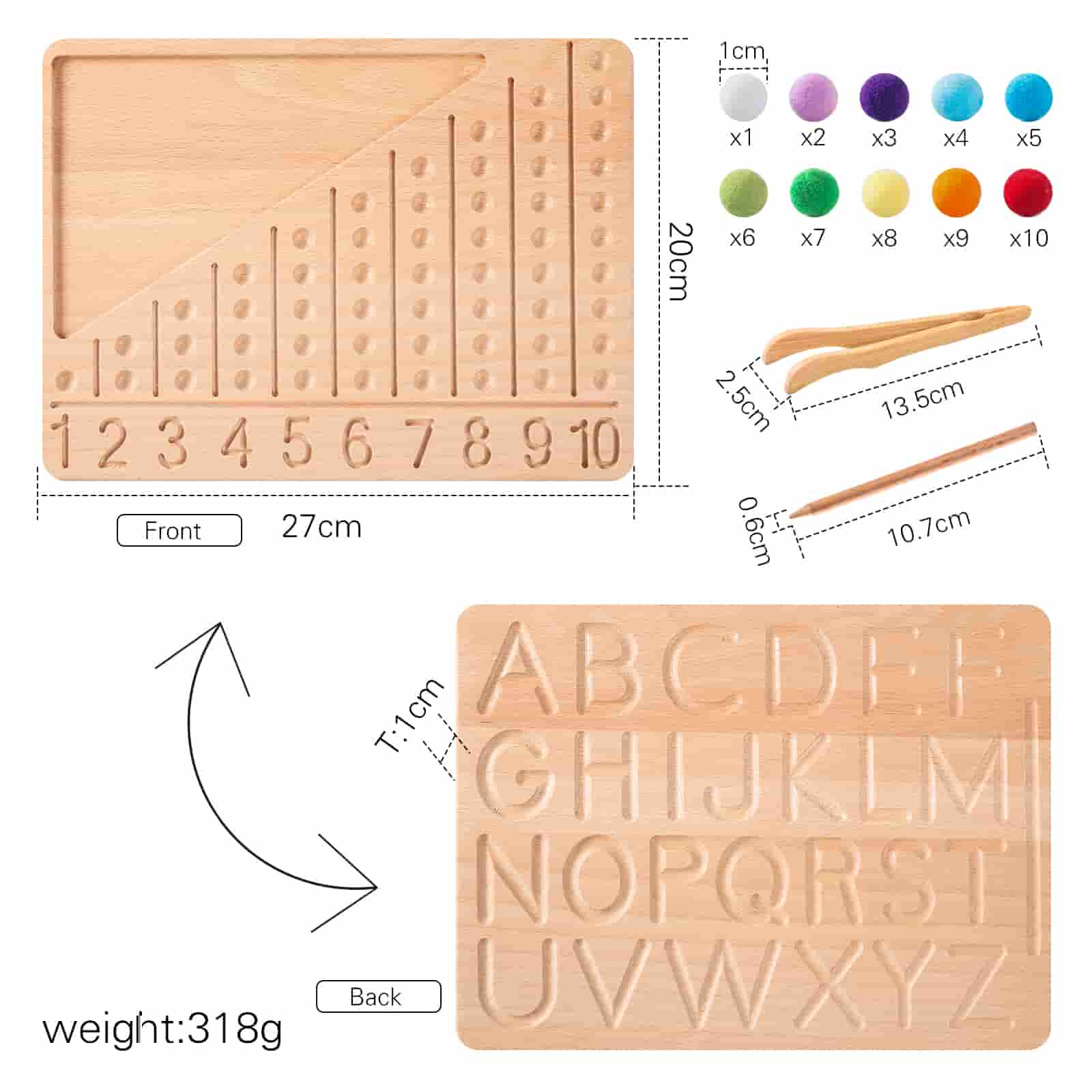 Creative Math Counting Toys  size