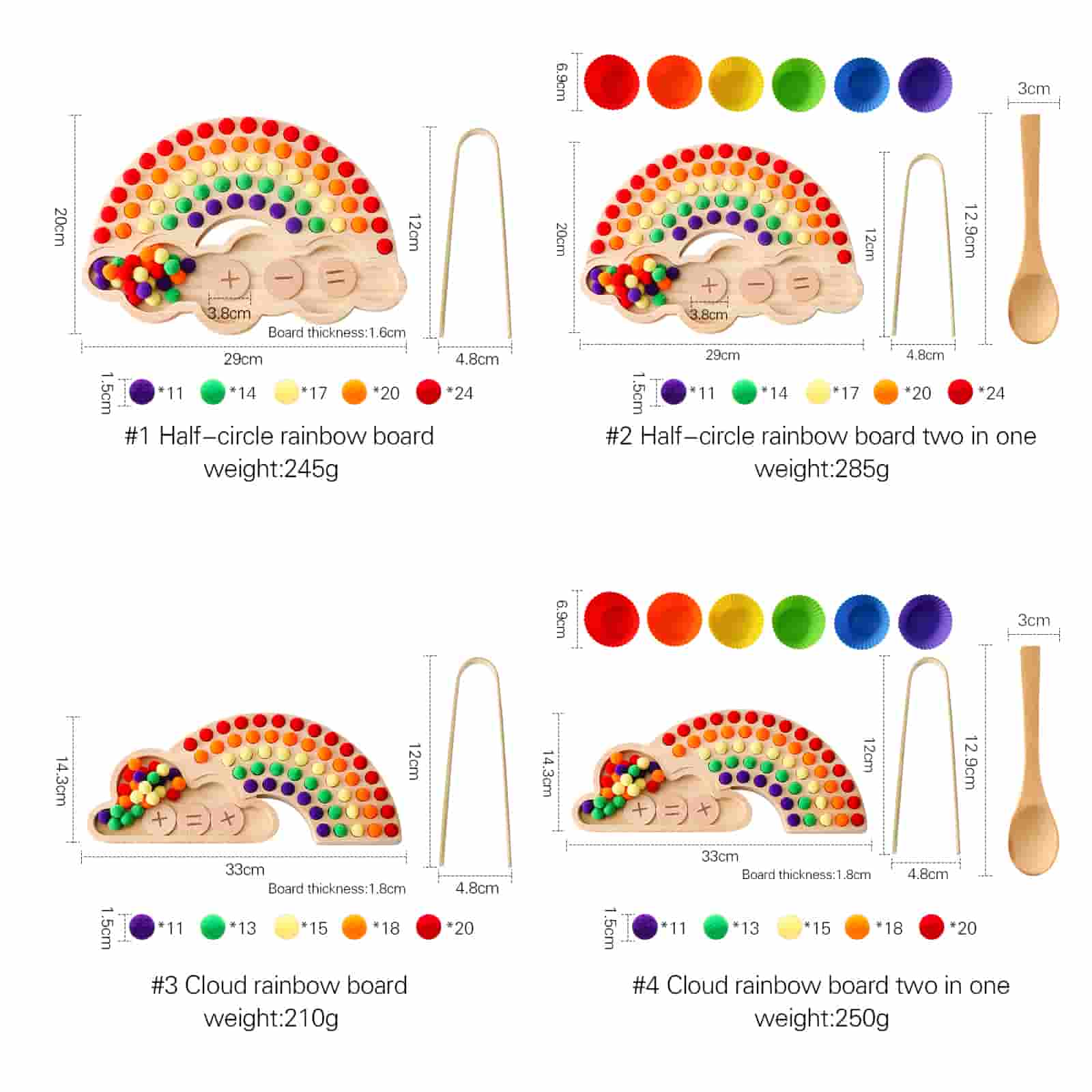 Wooden Peg Board Beads Game