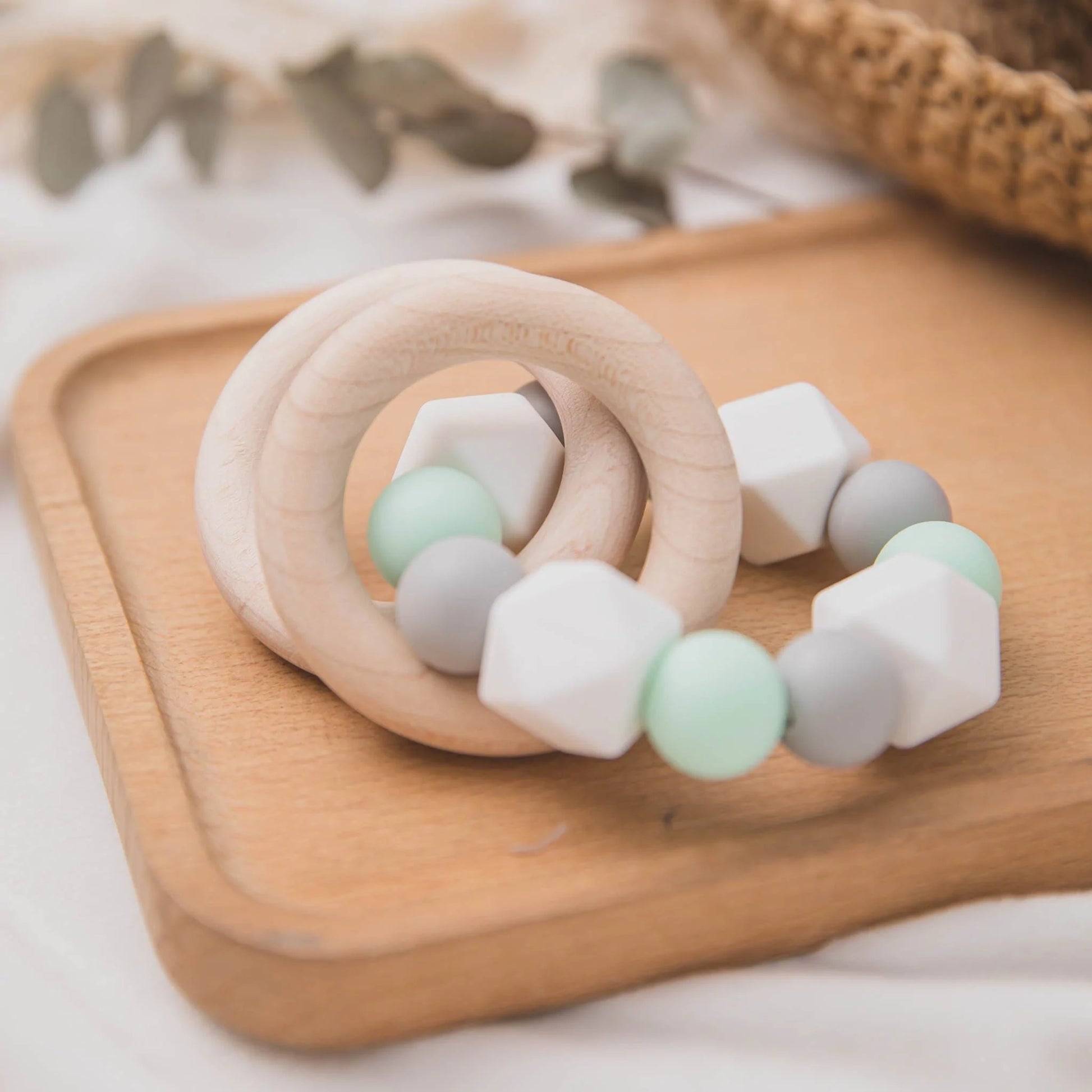 Boho Rattle Teether Ring - MamimamiHome Baby