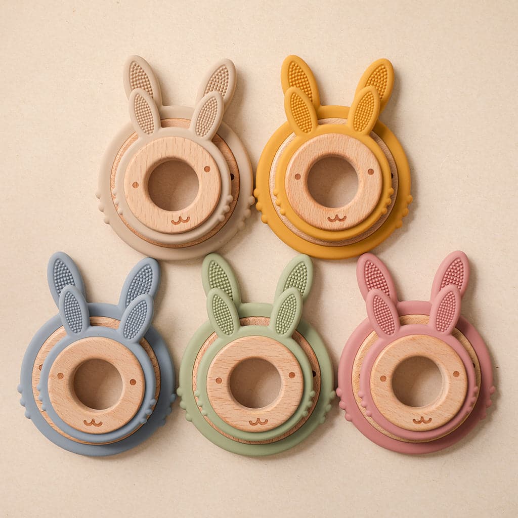 Bunny Teether Ring - MamimamiHome Baby