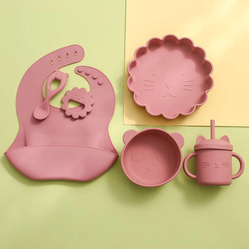 Cat Smile Baby Feeding 6 Pcs - MamimamiHome Baby