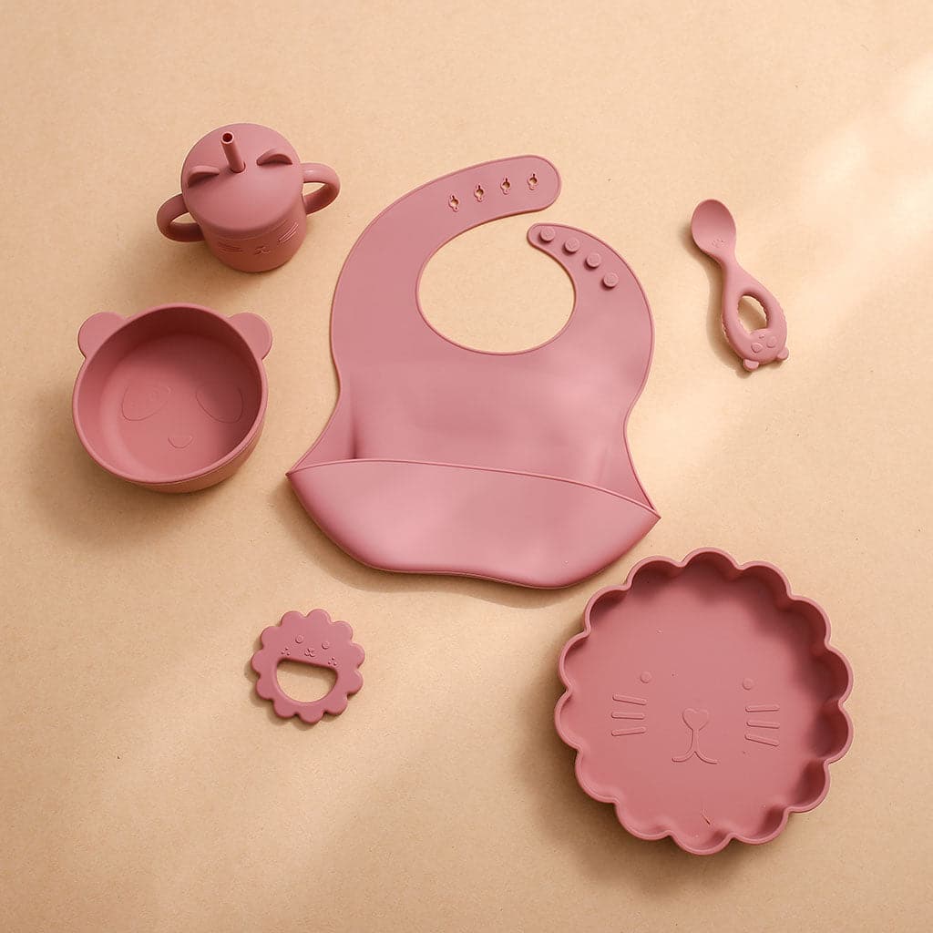 Cat Smile Baby Feeding 6 Pcs - MamimamiHome Baby