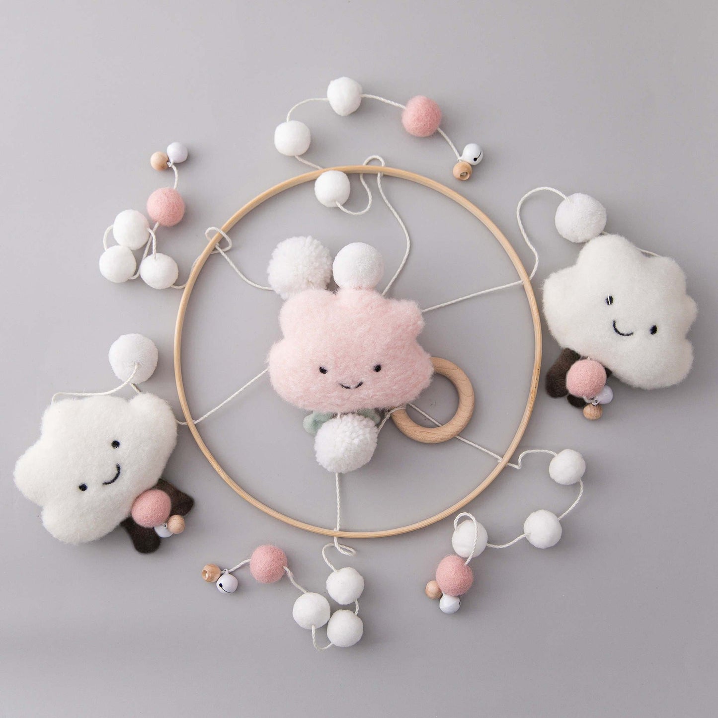 Cute Cloud Crib Mobile - MamimamiHome Baby