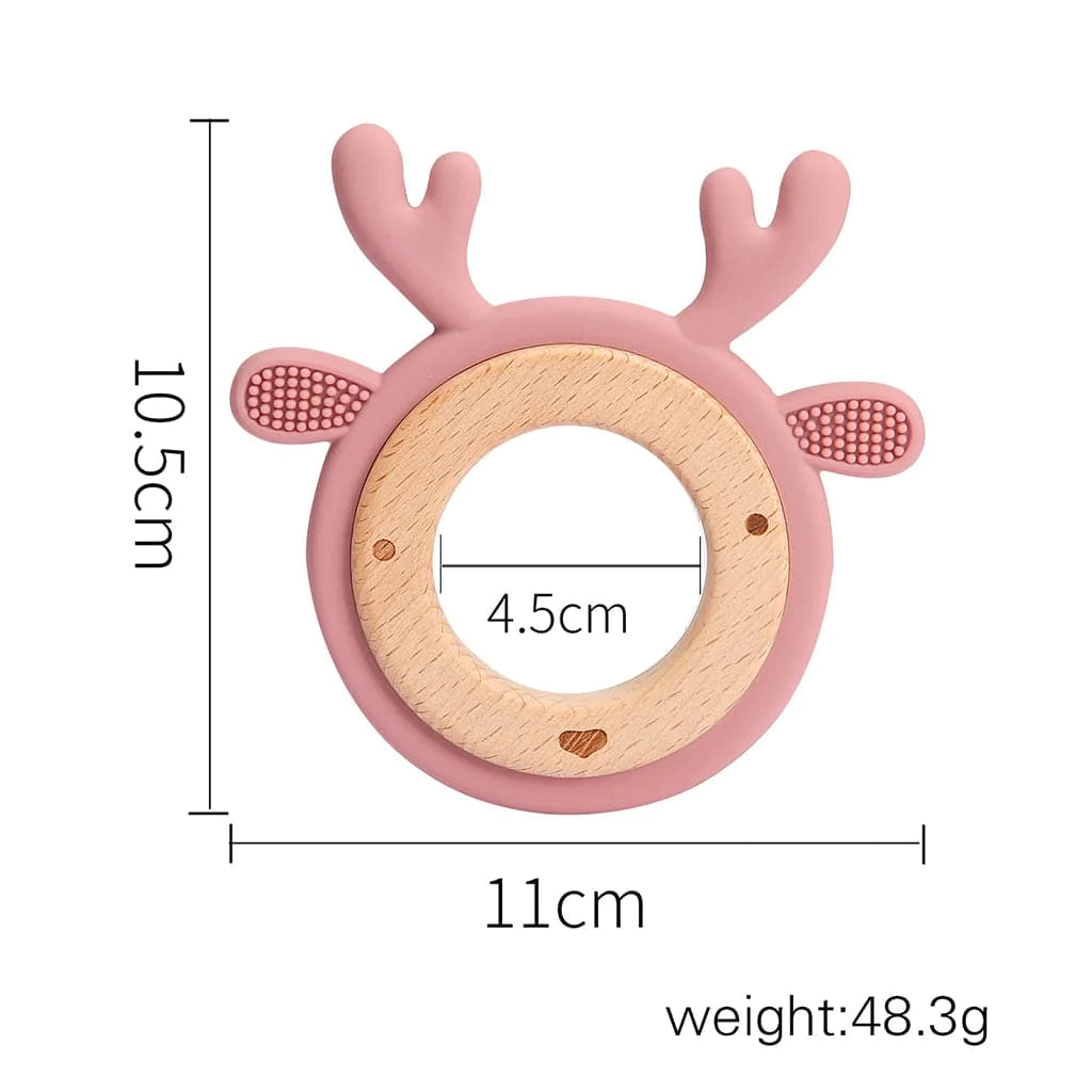 Deer Teether Ring - MamimamiHome Baby