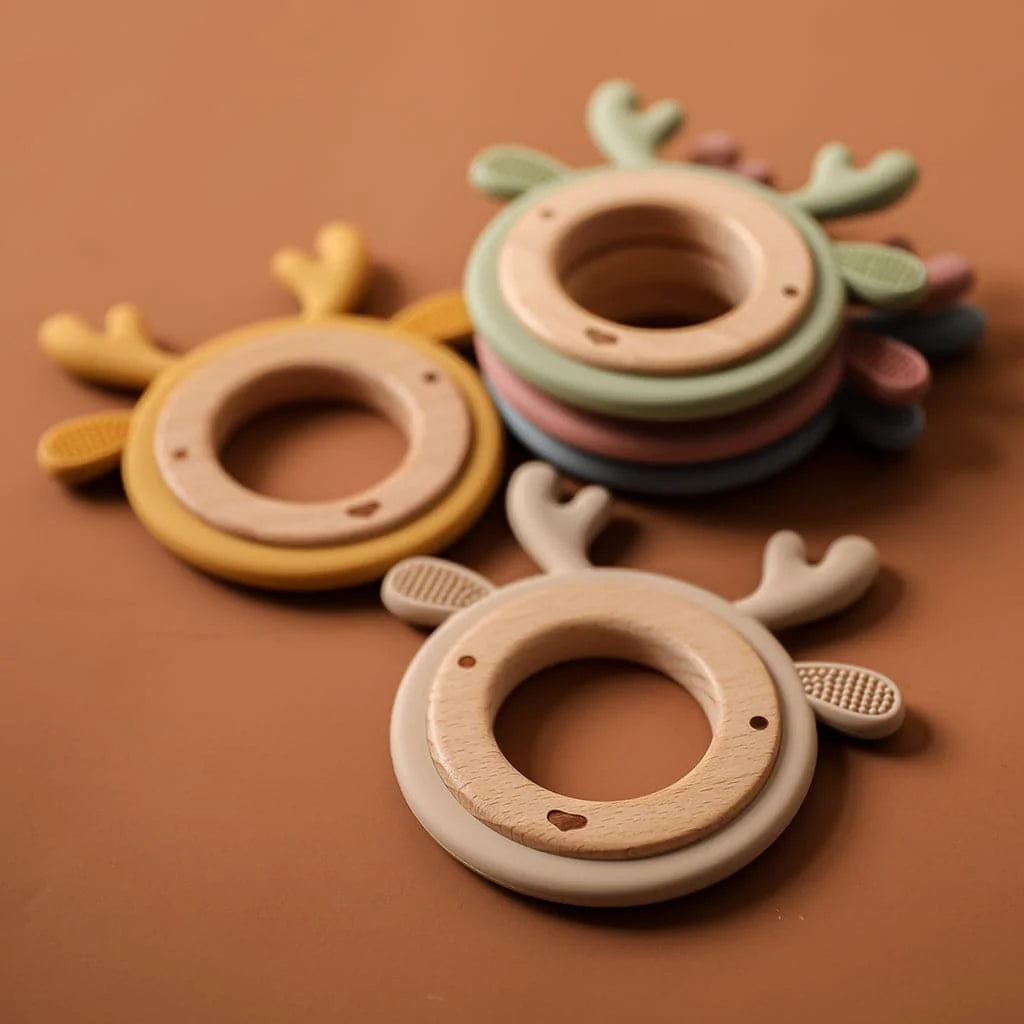 Deer Teether Ring - MamimamiHome Baby