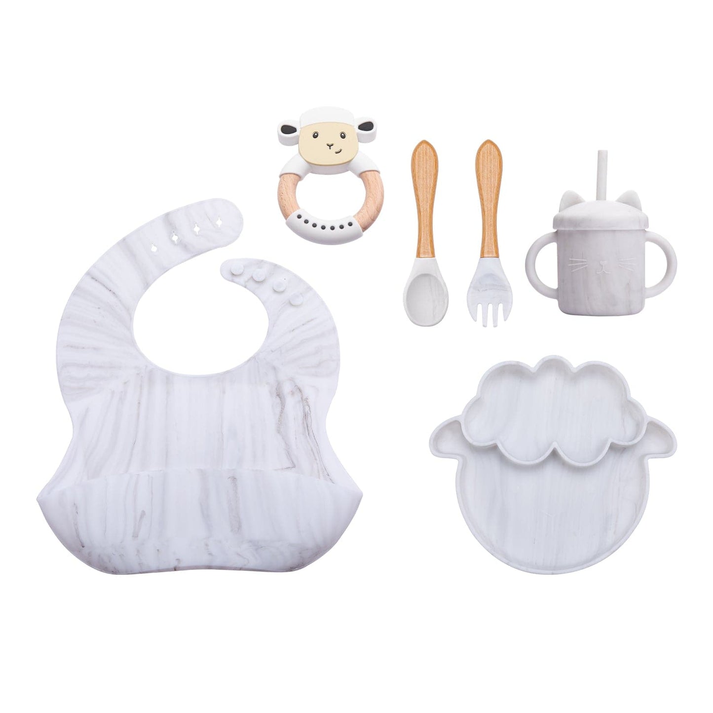 Little Lamb Baby Feeding Gift Box - MamimamiHome Baby