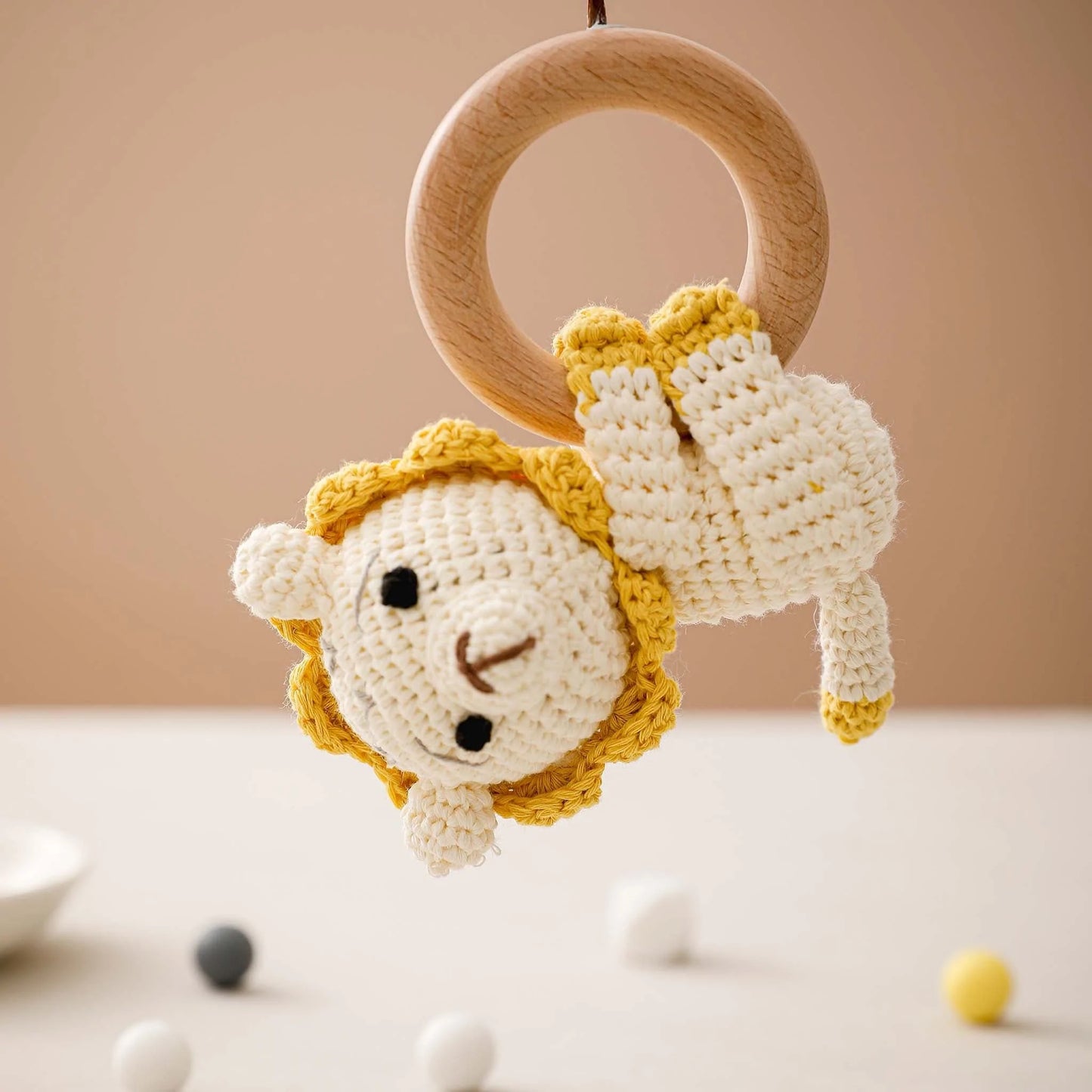 Smile Animal Baby Rattle - MamimamiHome Baby